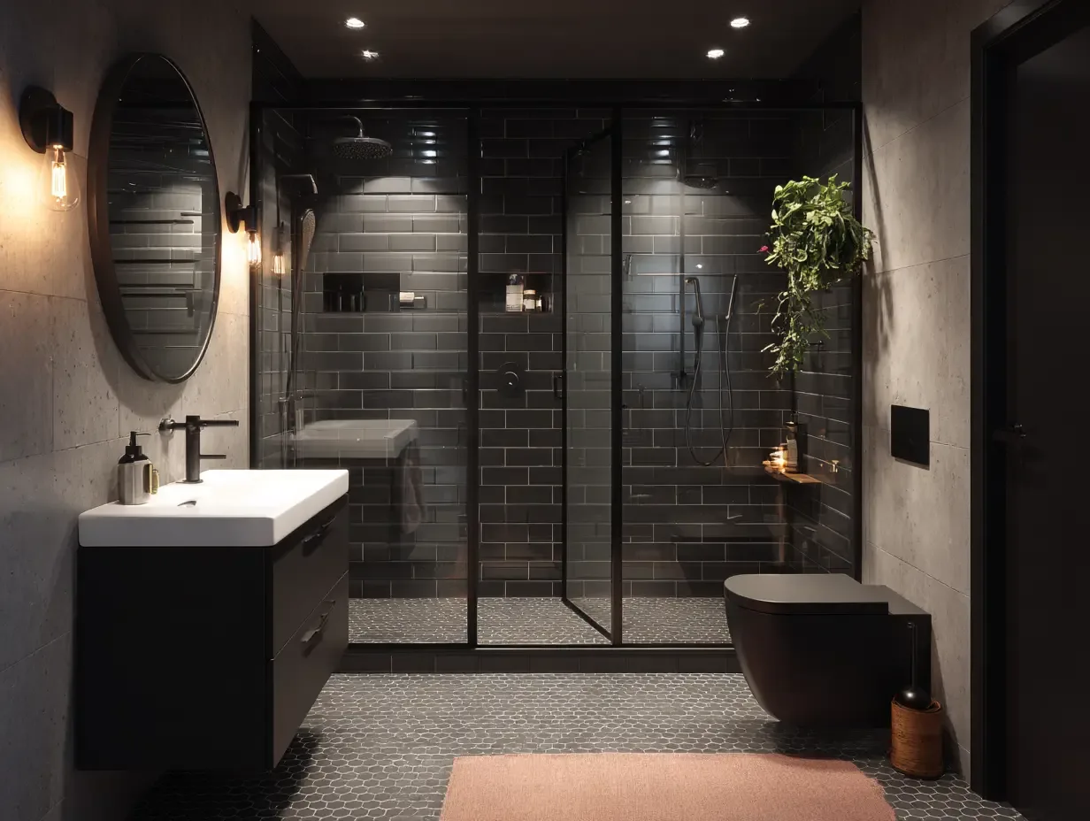 black bathrooms fixtures upgrade